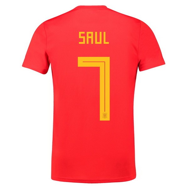 Camiseta España 1ª Saul 2018 Rojo